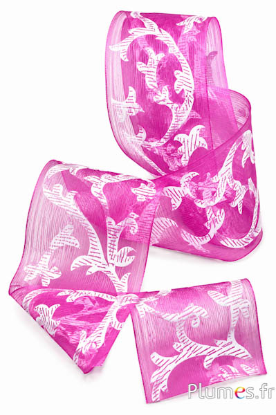 Lint Organza - breedte 5 cm - roze